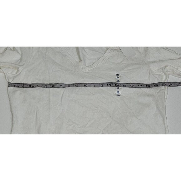 NEW Old Navy Tee Long-Sleeve Shirt V-neck White Size XL READ AS IS - Picture 12 of 15